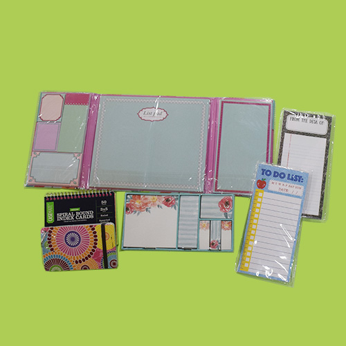Index Cards，Sticky Notes